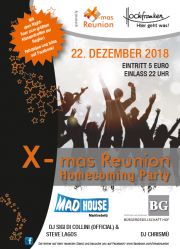 Tickets für X-mas Reunion Homecoming Party - Vorverkaufskarte* am 22.12.2018 - Karten kaufen